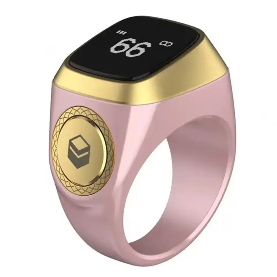 2026 Newest Qibla Zikr Muslim Smart Ring Tally Tasbeeh Counter 5 Prayer Time Reminder Waterproof Smart Rings Men Women Muslims
