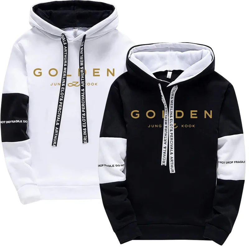 Jung Kook Fans Hoodie All Season Woman Daily Casual Sports Hooded Sweatshirts 2025 K-pop Hoody Streetwear Women's Clothes
