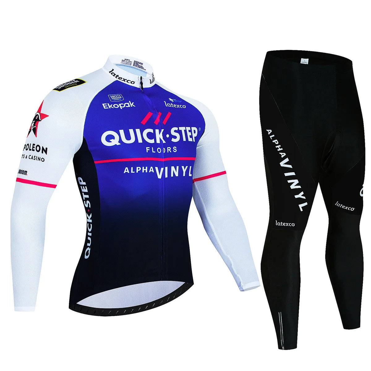 Winter QUICK STEP Cycling Jerseys Set MTB Bike Clothes Maillot Ropa Ciclismo Invierno Bicycle Thermal Fleece Cycling Clothing