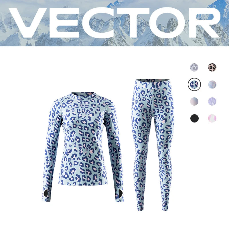 VECTOR Women Ultra Soft Winter Quick Dry Base Layering Set Microfiber Fleece Thermal Underwear Long Johns Set Clothes Plus Pants