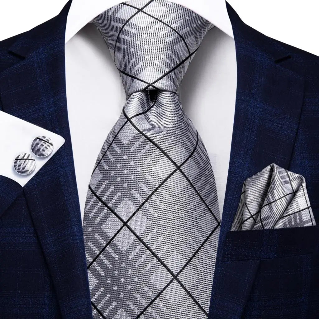 Hi-Tie Champagne Floral Paisley Silk Elegant Tie For Men Groom Wedding Men Necktie Pocket Square Cufflink Accessory Wholesale
