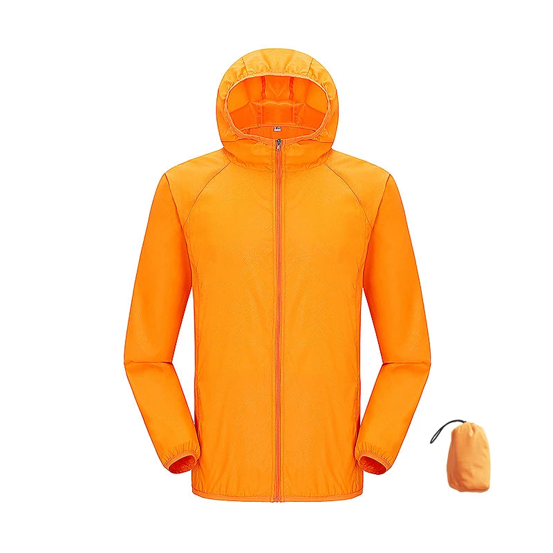 Camping Rain Jacket Men Women Waterproof Sun Protection Clothing Fishing Hunting Clothes Quick Dry Skin Windbreaker With Pocket