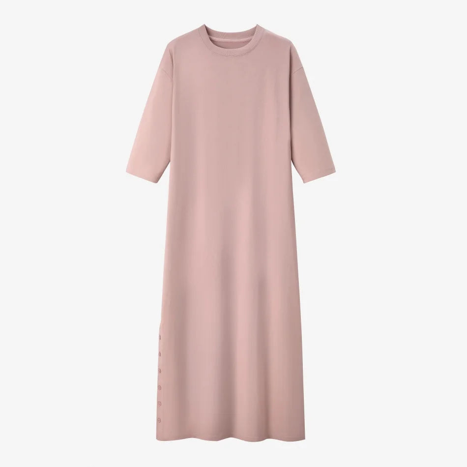 AS SS26 Fashion loose T-shirt dress + V neck T-shirt  + skirt  set casual style  woman clothes