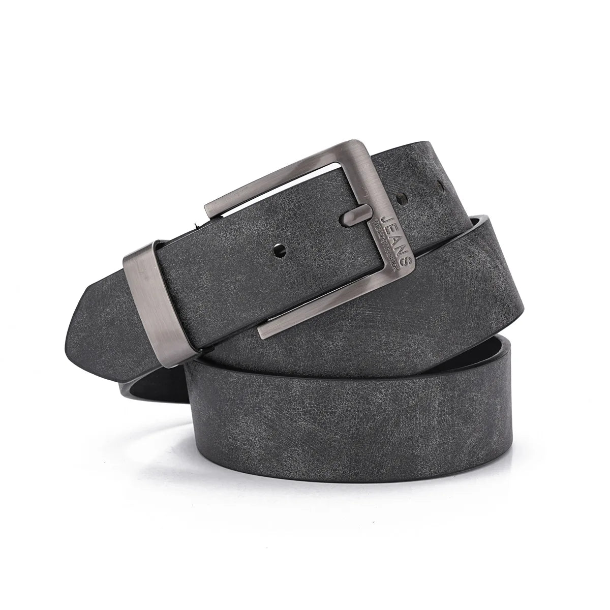 New Men's High-Quality PU Leather Belt Metal Pin Buckle Belt Leisure Business Waistband Fashionable Male Accessory Designer Belt