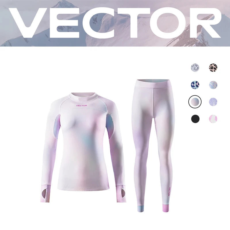 VECTOR Women Ultra Soft Winter Quick Dry Base Layering Set Microfiber Fleece Thermal Underwear Long Johns Set Clothes Plus Pants