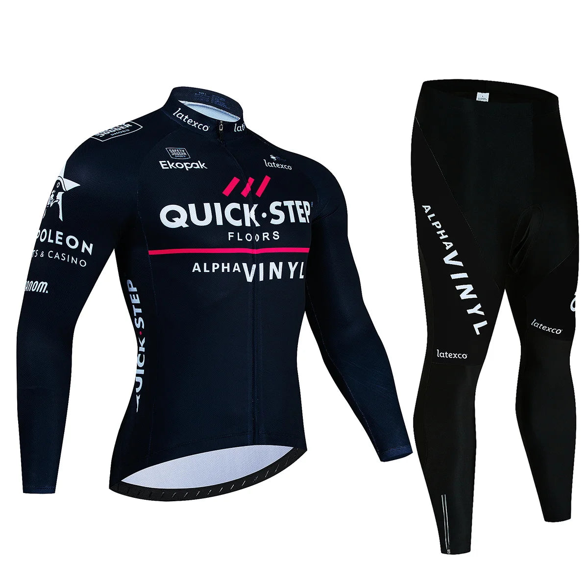 Winter QUICK STEP Cycling Jerseys Set MTB Bike Clothes Maillot Ropa Ciclismo Invierno Bicycle Thermal Fleece Cycling Clothing