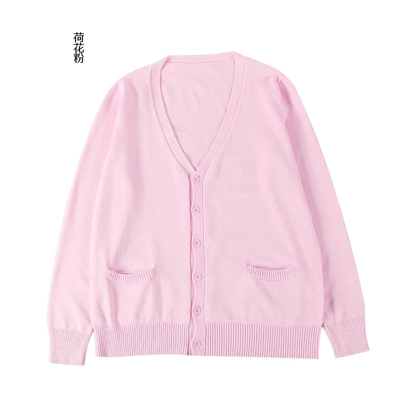 New sweater solid candy women Knit Top Fashion Female Cardigan thin spring  autumn Long sleeve adult jacket clothes Slim XS-2XL