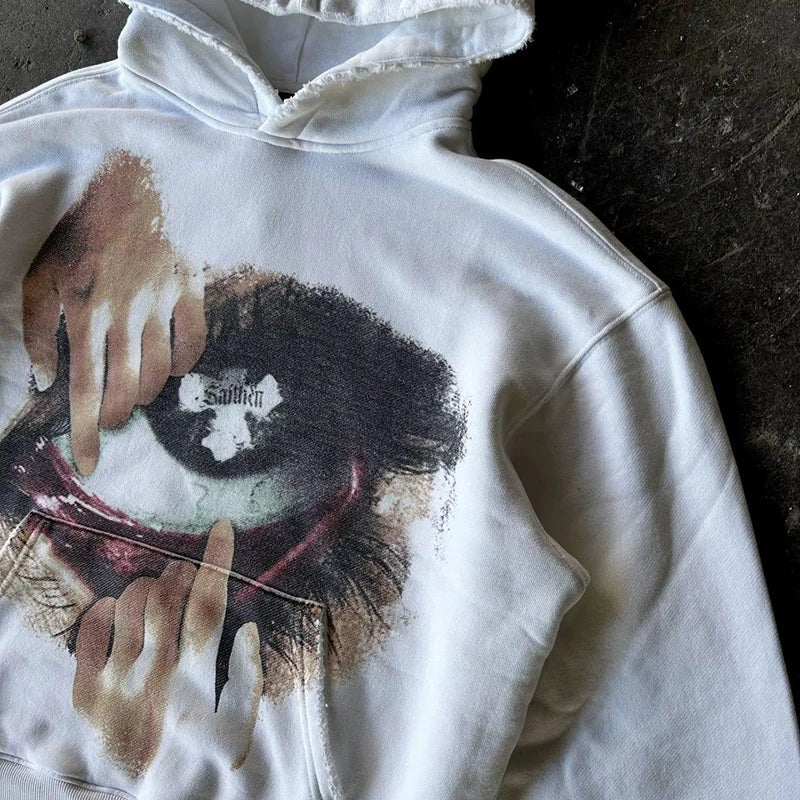 Woman Sweatshirts Streetwear Y2K Hoodie Aesthetics Graphic Print Clothes Oversized Pullover Hoodie Sweatshirt Fall Clothes