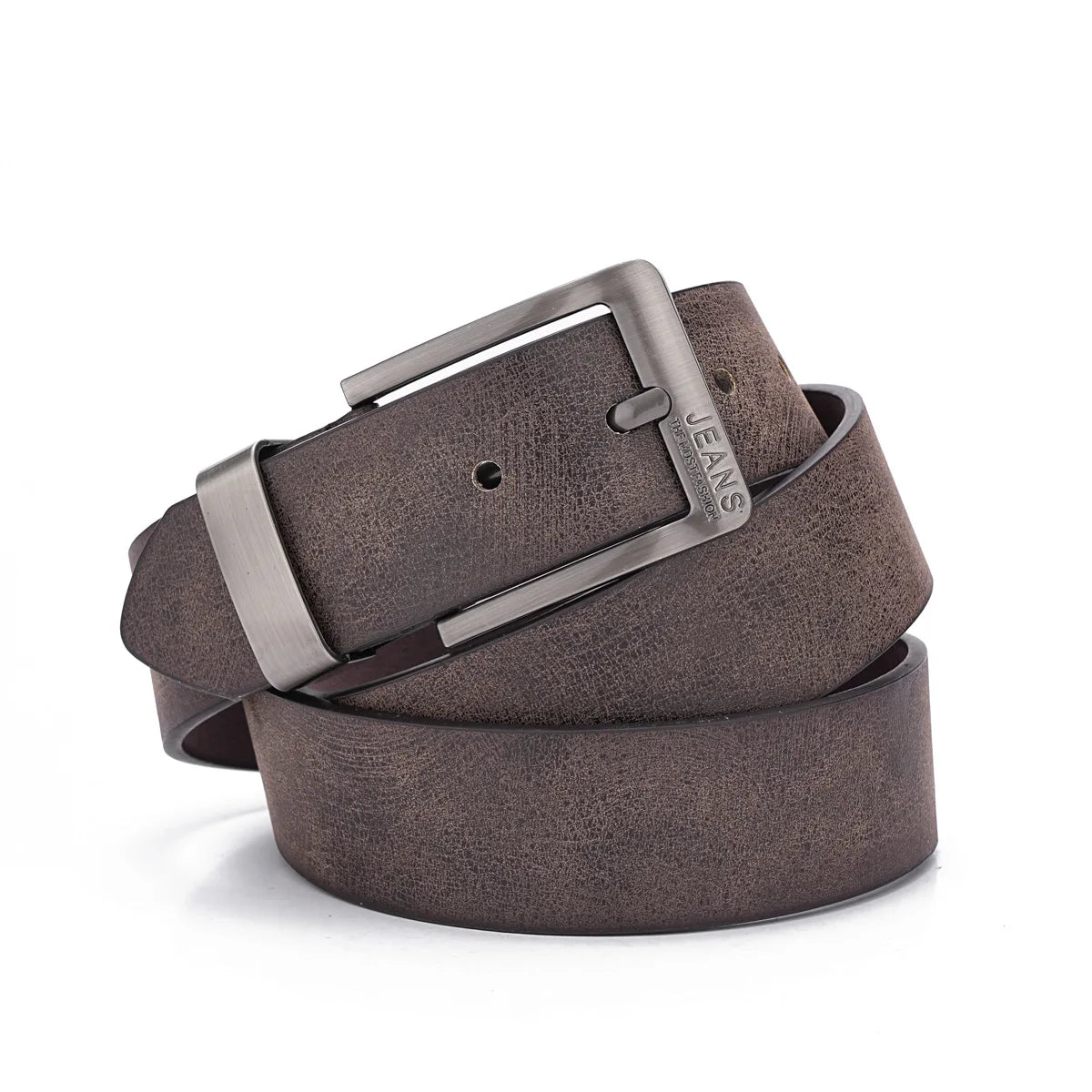 New Men's High-Quality PU Leather Belt Metal Pin Buckle Belt Leisure Business Waistband Fashionable Male Accessory Designer Belt