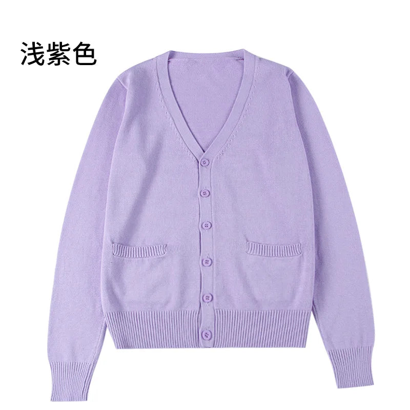 New sweater solid candy women Knit Top Fashion Female Cardigan thin spring  autumn Long sleeve adult jacket clothes Slim XS-2XL