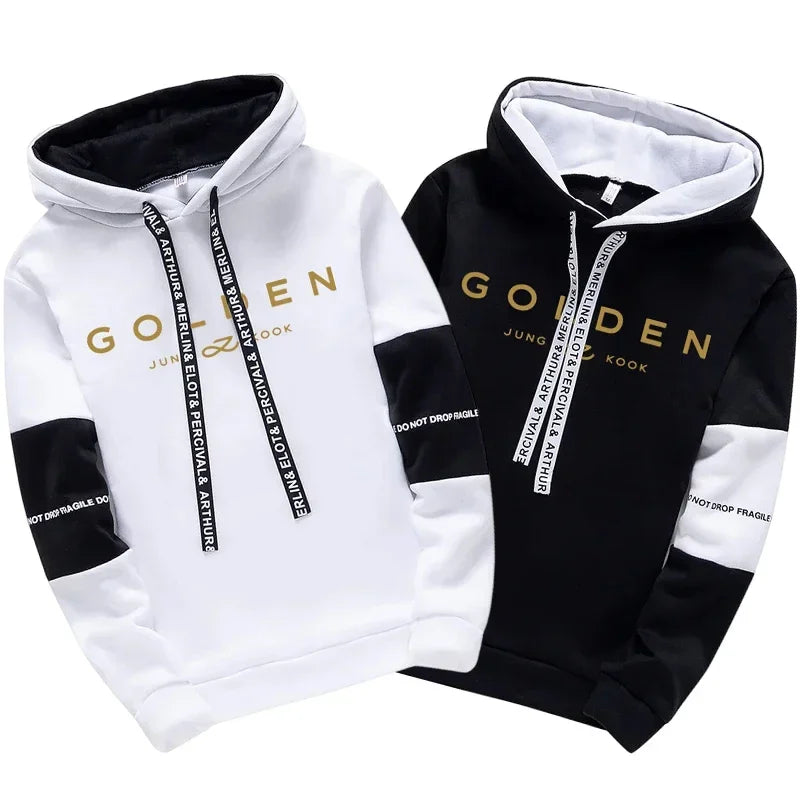 Jung Kook Fans Hoodie All Season Woman Daily Casual Sports Hooded Sweatshirts 2025 K-pop Hoody Streetwear Women's Clothes