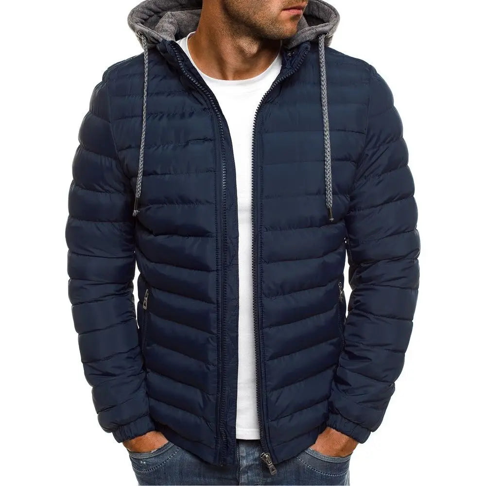 Male Loose Overcoat Clothing Outdoor Casual Sportswear Fashion Streetwear Style Hooded Warm Zipper Jacket 2025 Autumn And Winte