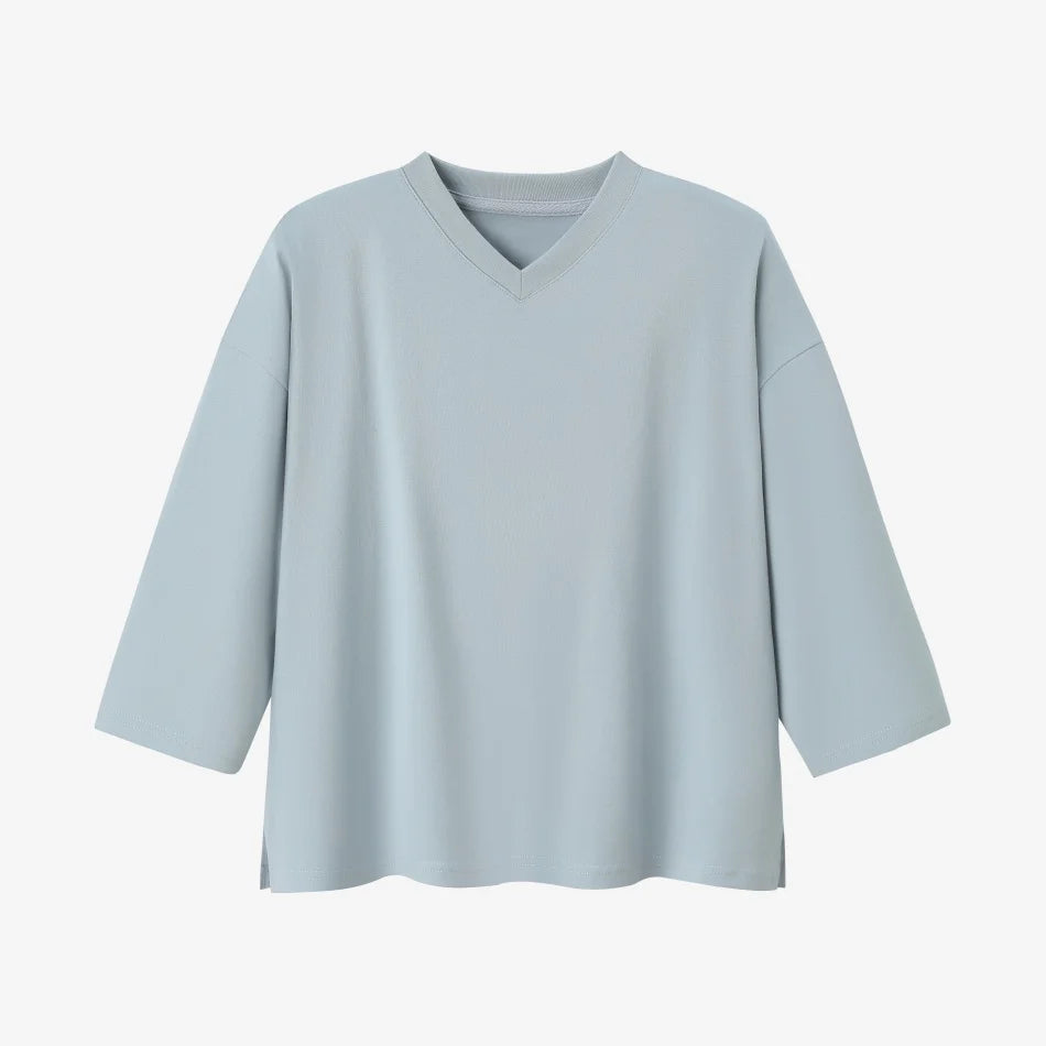 AS SS26 Fashion loose T-shirt dress + V neck T-shirt  + skirt  set casual style  woman clothes