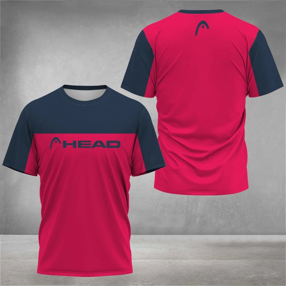 Summer Breathable Mens T Shirt Outdoor Badminton Table Tennis Jersey O Neck Short Sleeve Loose Top New Mountaineering Clothing