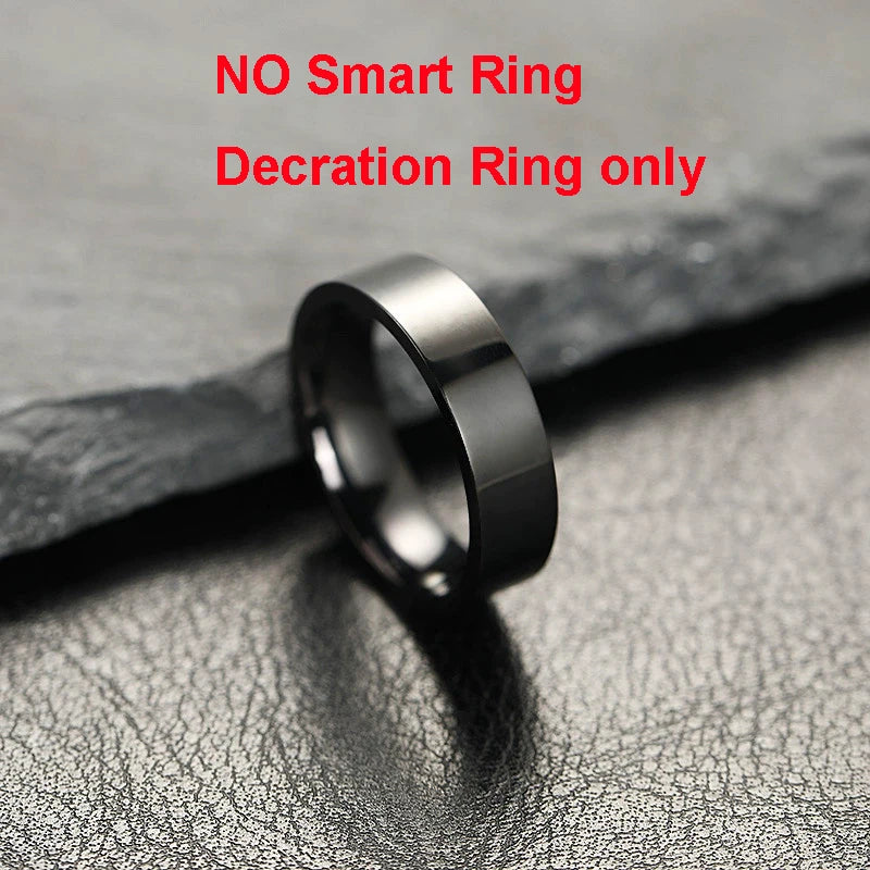 R13 Smart Ring with Display Screen and Touch,Wireless Charging Case,Health Manager,5ATM Waterproof Men Women Ring For Android OS