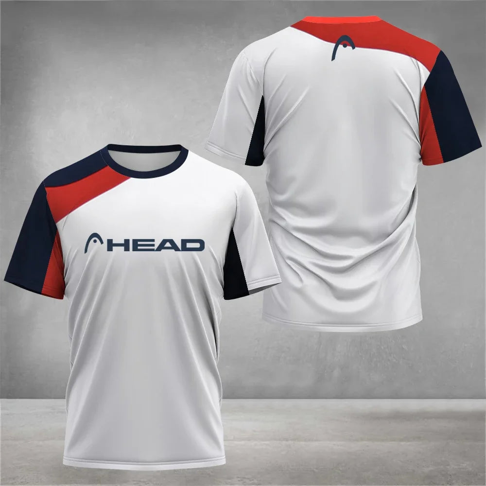 Summer Breathable Mens T Shirt Outdoor Badminton Table Tennis Jersey O Neck Short Sleeve Loose Top New Mountaineering Clothing
