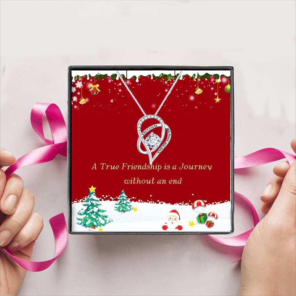 Merry Christmas! Card with Blank Note  Gift Box + Necklace (5 Options to choose from)