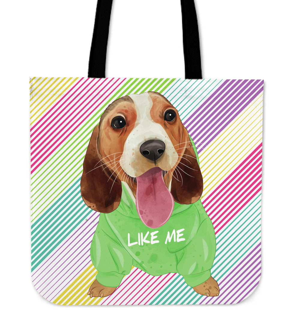 Cute Like Me Puppy Cloth Tote Bag