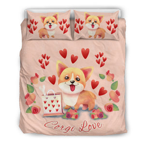 Corgi Love Bedding Set for Lovers of Corgis