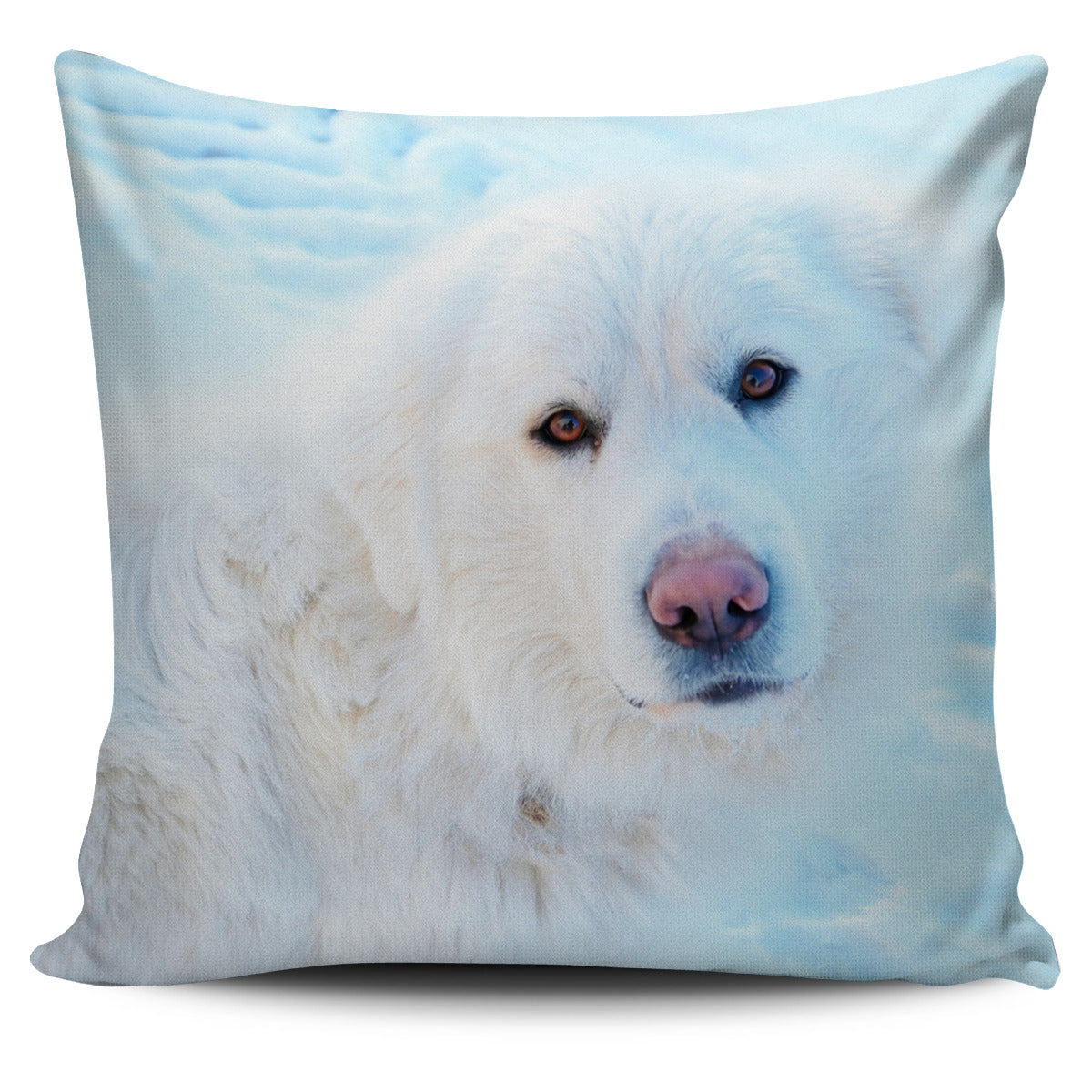 Snow Dog Pillow Cover
