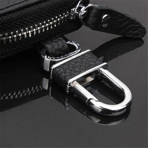 Car Key Wallet Key Holder Organizer Keychain Zipper Key Case Bag Pouch Purse