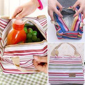 Portable Insulated Thermal Cooler Lunch Box Carry Tote Storage Bag Travel Picnic