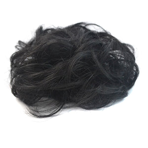 Women's Messy Wavy Hair Bun Extension Elastic Hair Tie Hairpiece Wig Hair Ring