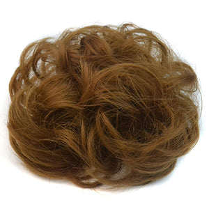 Women's Messy Wavy Hair Bun Extension Elastic Hair Tie Hairpiece Wig Hair Ring