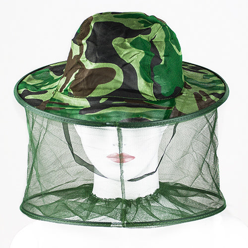 Outdoor Mosquito Bug Insect Bee Resistance Net Mesh Head Face Protector Hat Cap