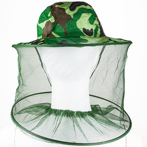 Outdoor Mosquito Bug Insect Bee Resistance Net Mesh Head Face Protector Hat Cap