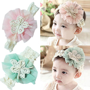 Cute Lace Flower Kids Baby Girl Toddler Headband Hair Band Headwear Accessories