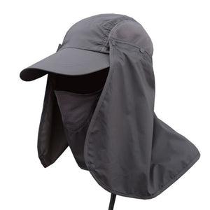 Hiking Fishing Hat Outdoors Sports Sun Resistant Neck Face Wide Brim Flap Cap