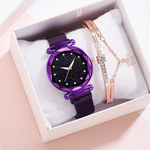 Luxury Crystal Watch With Bracelet