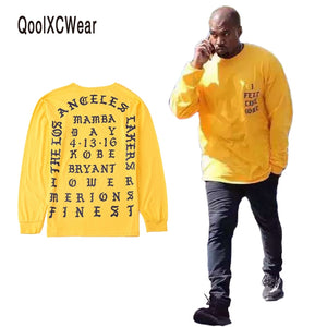 QoolXCWear 2017  Kanye West I Feel Like Kobe long sleeve commemorate T shirt