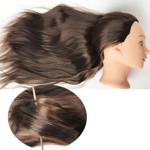 Salon Woman Mannequin Head Wig Braiding Practice Hairdressing Training Tool