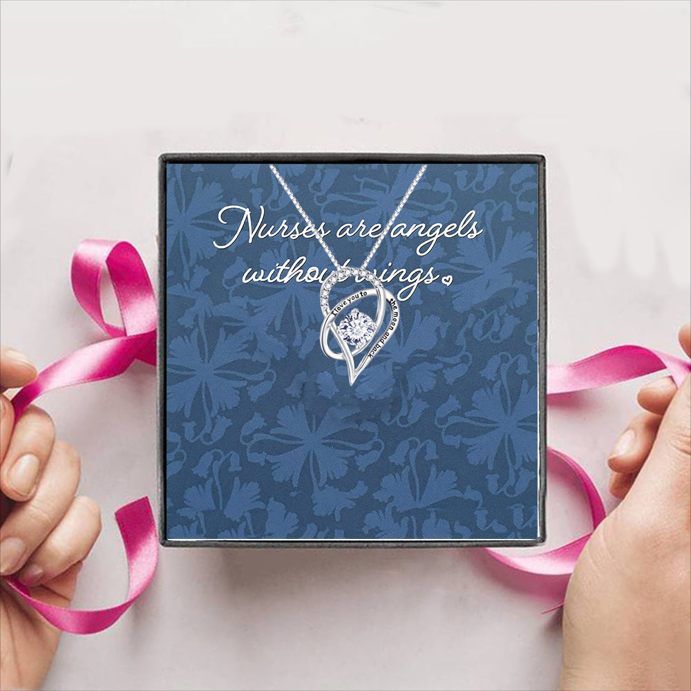 Nurses are angels without wings Gift Box + Necklace (5 Options to choose from)