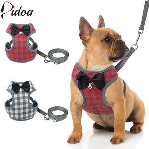 Vest Harness With Bowknot Mesh Padded