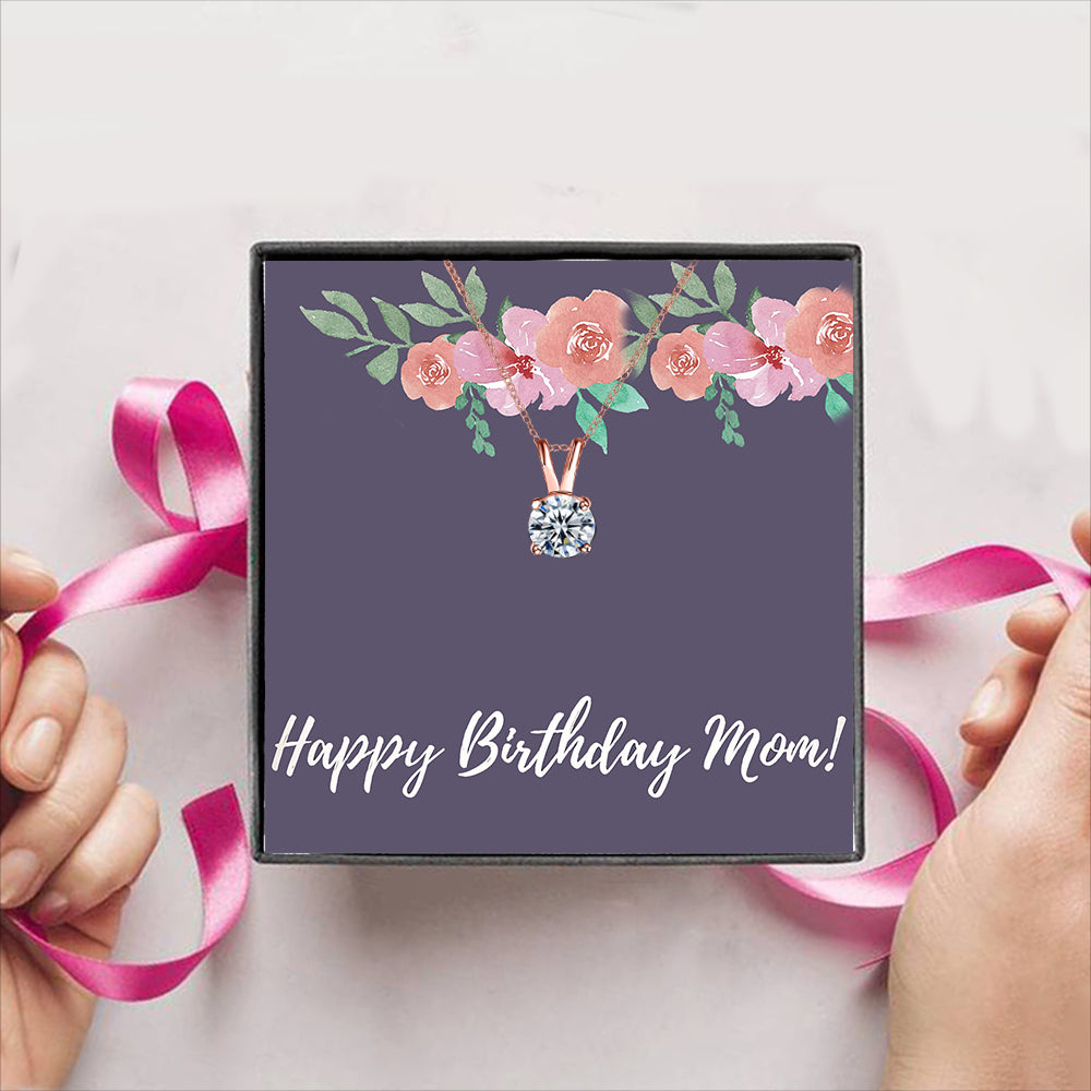 Happy Birthday MOM! Gift Box + Necklace (5 Options to choose from)