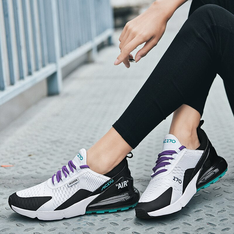 2020 New Fashion Tennis Shoes for Women Air Mesh Soft Pink Black Sneakers Gym Sport Shoes Basket Femme Trainer Tenis Feminino