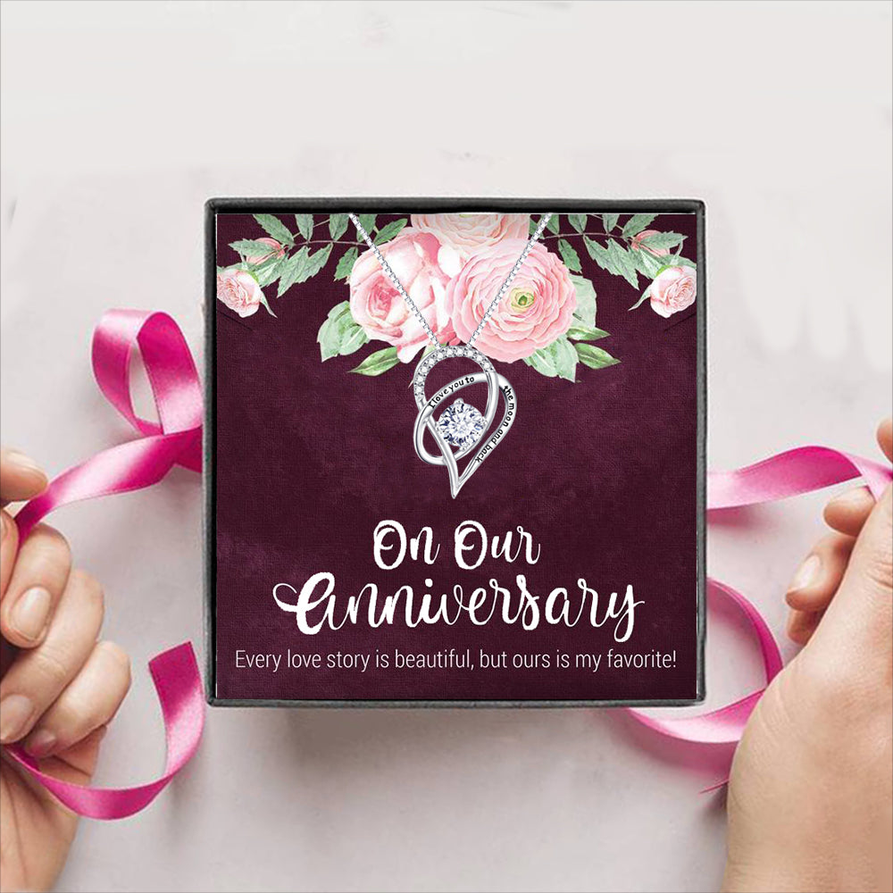 On Our Anniersary Gift Box + Necklace (5 Options to choose from)