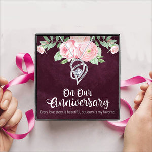 On Our Anniersary Gift Box + Necklace (5 Options to choose from)