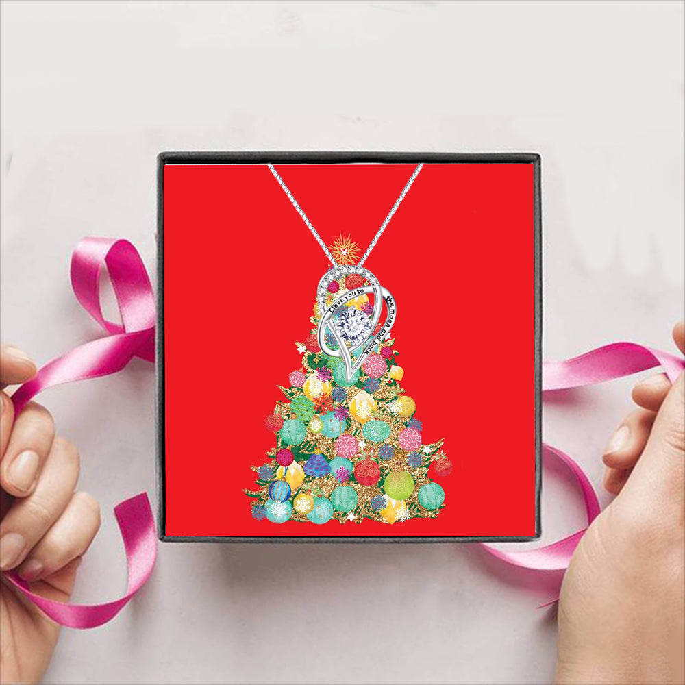 Merry Christmas Card Tree Gift Box + Necklace (5 Options to choose from)