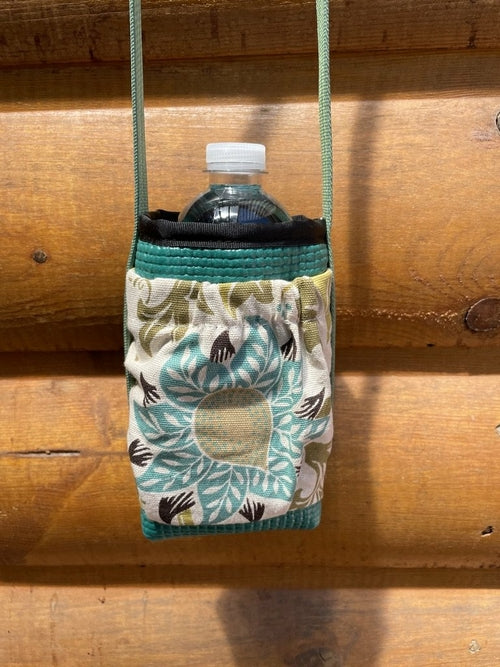 Water Bottle Holder With Pocket Floral Print