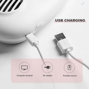 Low Noise Design Portable USB Charging Wearable Neckband Fan SP