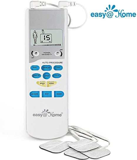 Easy@Home EHE009 TENS Handheld Electronic Pulse Massager Unit, Health Canada,