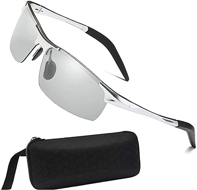 Sunglasses for Men Women Polarized Driving Chameleon Glasses Day Night Vision Driving Eyewear Outdoor Sport Sunglasses