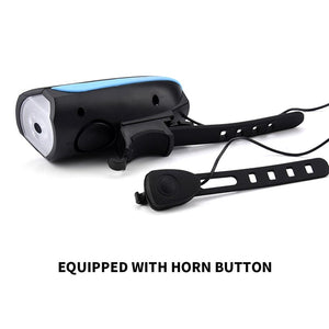Horn Rechargeable Bike Light Waterproof Biking Headlight Flashlight SP