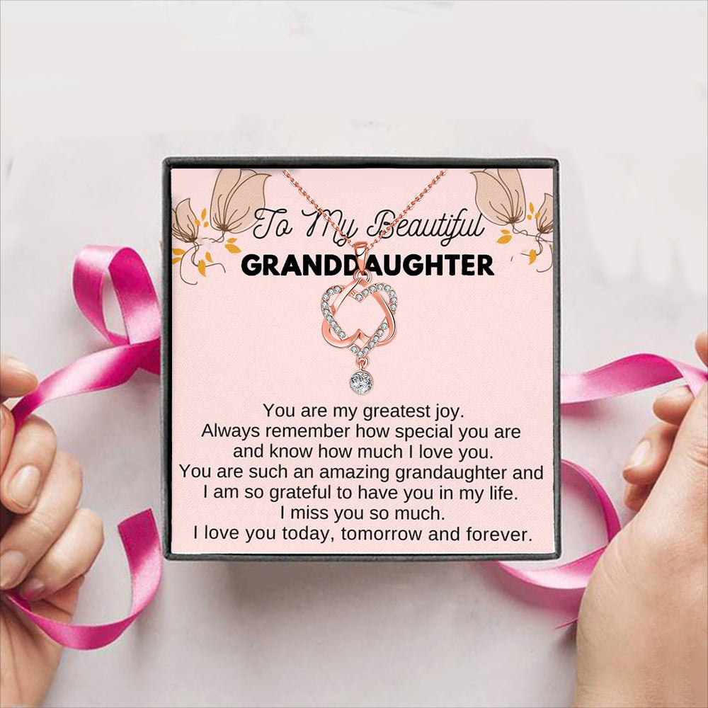 To My Beautiful Granddaughter Gift Box + Necklace (5 Options to choose from)