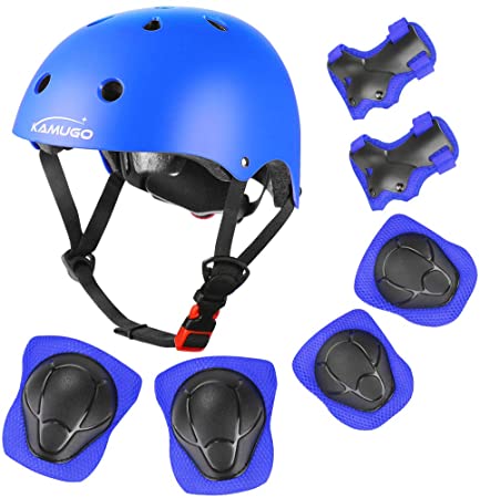 KAMUGO Kids Adjustable Helmet Suitable for Ages 3-8 Years