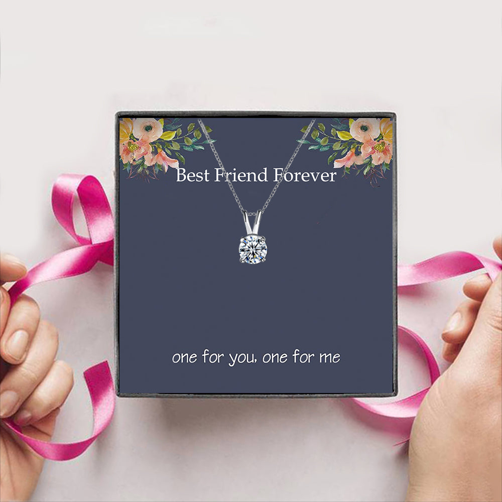 Best Friend Foreer one for you, one for me Gift Box + Necklace (5 Options to choose from)